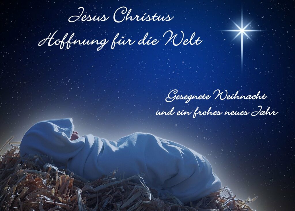 Weihnachtsgruß - Jesus, die Hoffnung der Welt